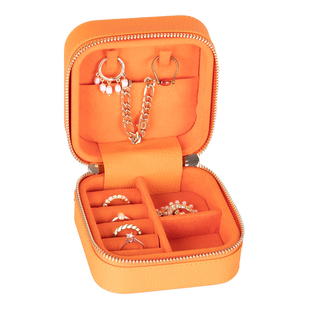 Arden Genuine Leather Jewelry Box – Handcrafted Storage with Velvet Interior